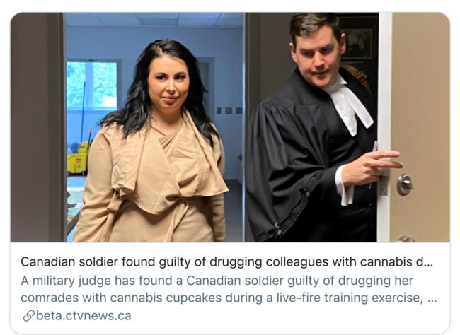 جندية كندية تواجه السجن بتهمة تخدير زملائها أثناء تدريبهم بالدخيرة الحية